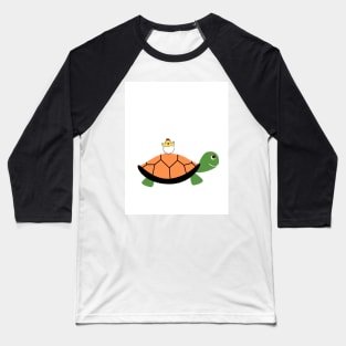 Schildkröte mit Küken Baseball T-Shirt